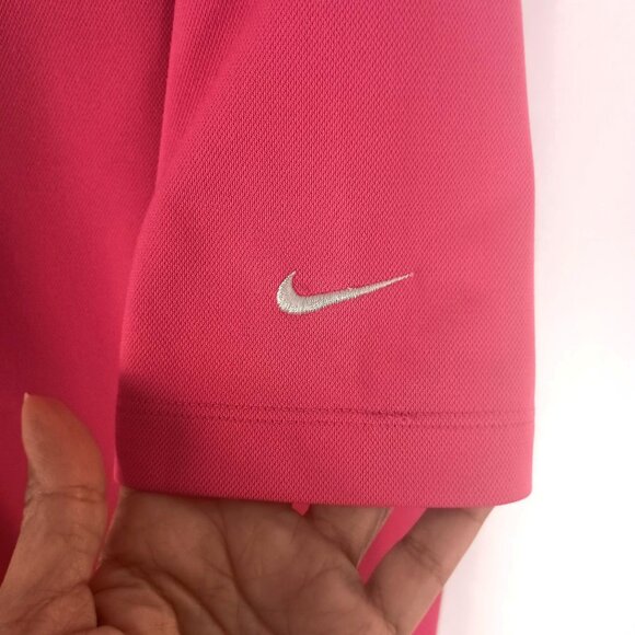 Nike Golf Pink Polo Shirt Dri-Fit 2X Women’s Activewear Top Excellent - Picture 5 of 6